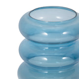 Posts Blue Small Glass Accordion Vase
