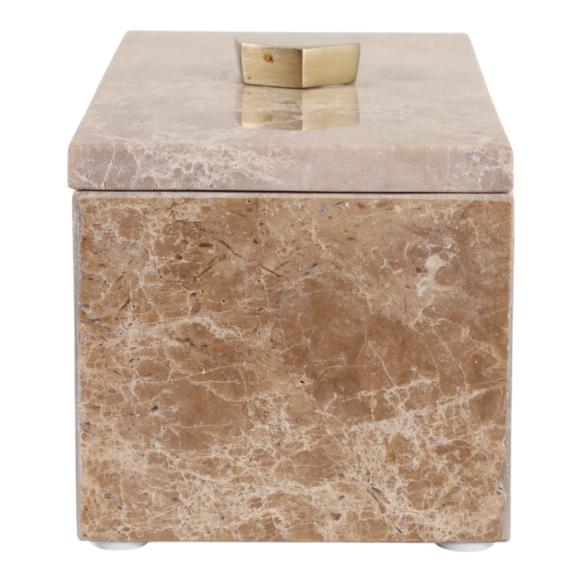 La Quinta Ivory/Brown Empredor Marble Box