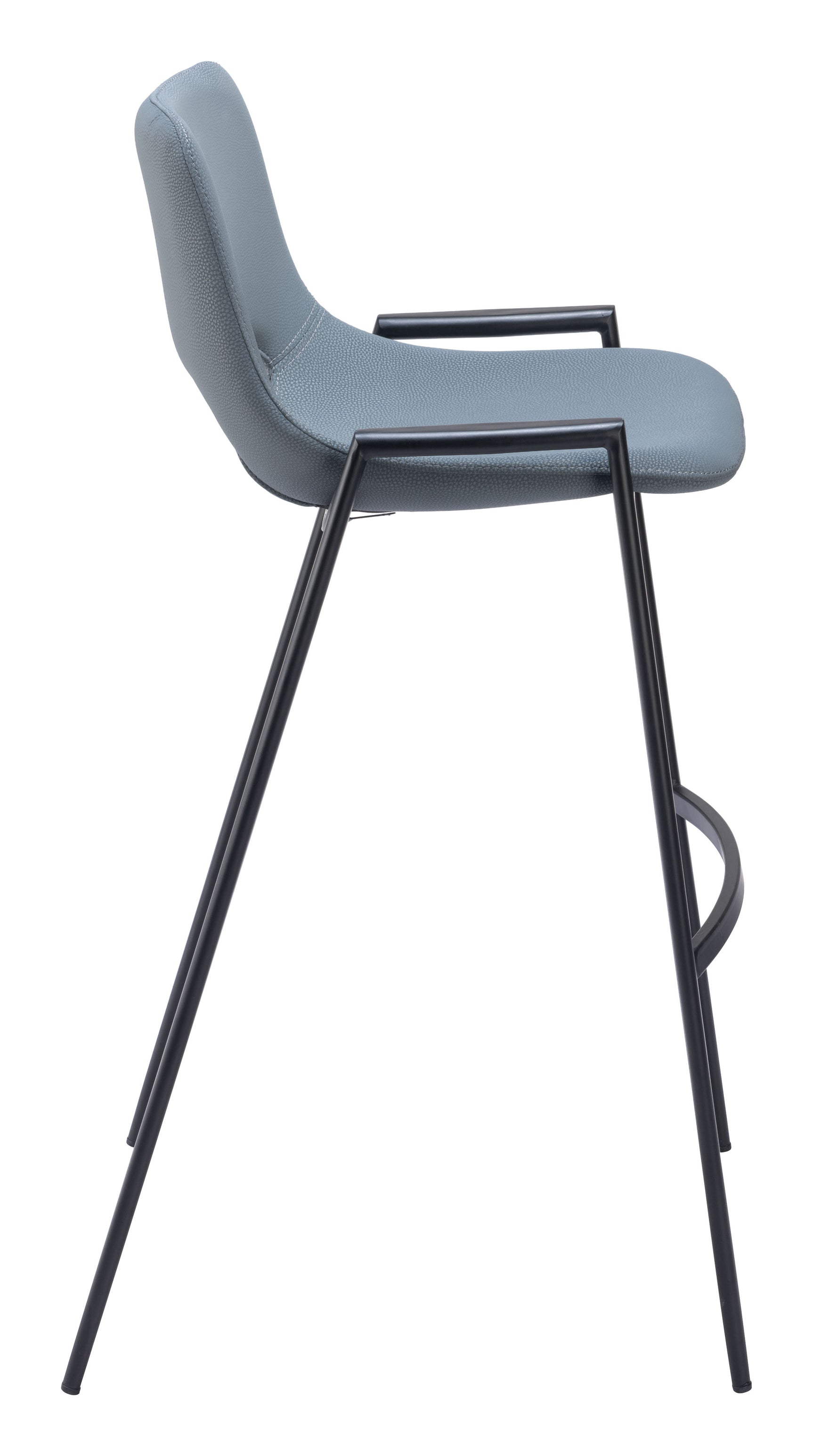 Desi Azure Gray Barstool (Set of 2)