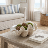 Pennshaw Ivory Pearlized Clam Shell Bowl