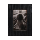 August Black 4x6 Jagged Photo Frame