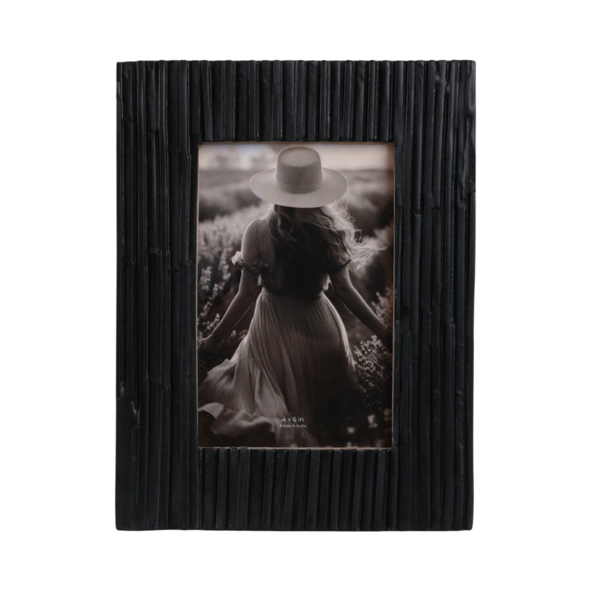 August Black 4x6 Jagged Photo Frame