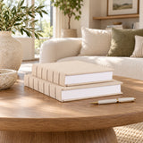 Tobin Ivory Canvas Decorative Note Book (Set of 2)