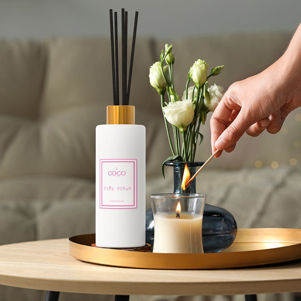 5oz Pink Sugar Reed Diffuser - Ornate Home