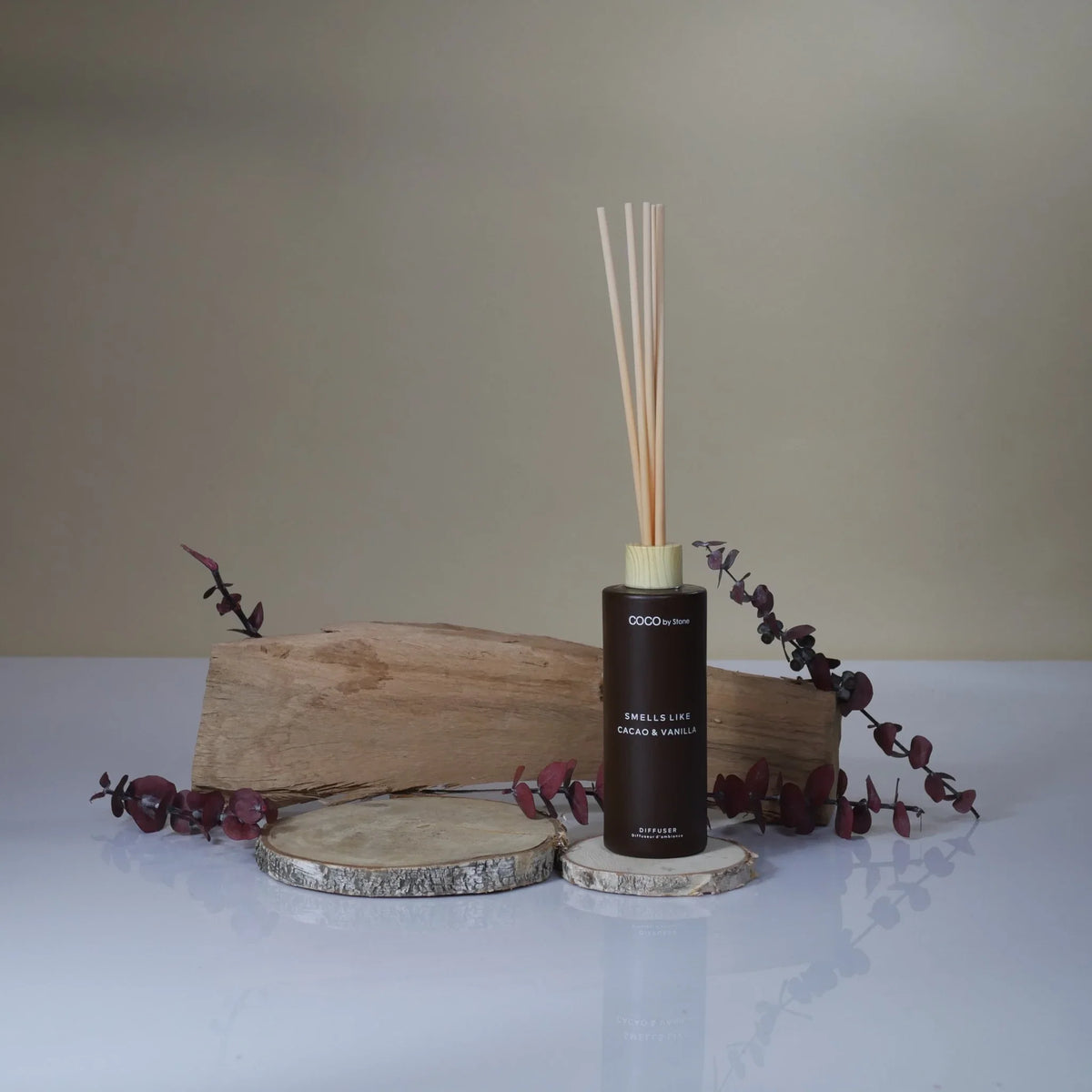 5oz Smells Like Cacao & Vanilla Reed Diffuser - Ornate Home