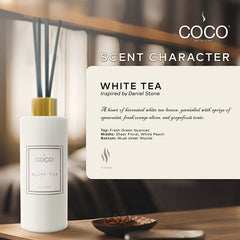 5oz White Tea Reed Diffuser - Ornate Home
