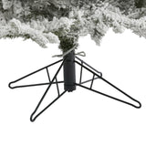 6.5' Flocked Grand Northern Rocky Fir Artificial Christmas Tree