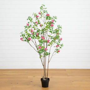 6' Artificial Dogwood Tree with Real Touch Leaves - Ornate Home