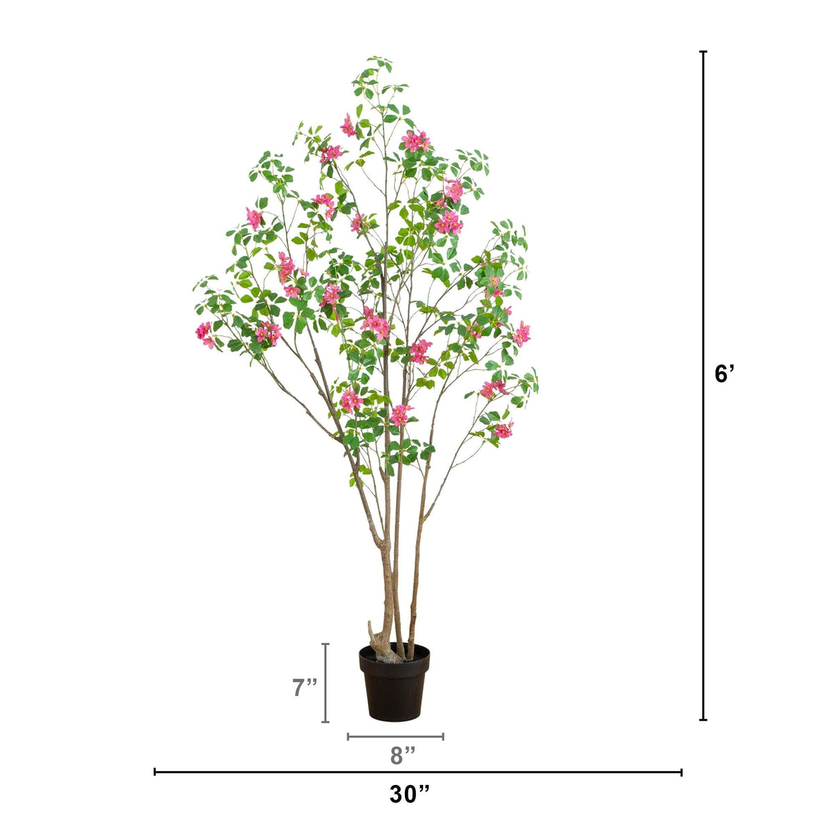 6' Artificial Dogwood Tree with Real Touch Leaves - Ornate Home