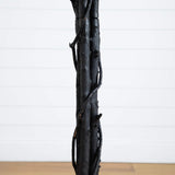 6' Artificial Halloween Black Maple Tree with Natural Trunk