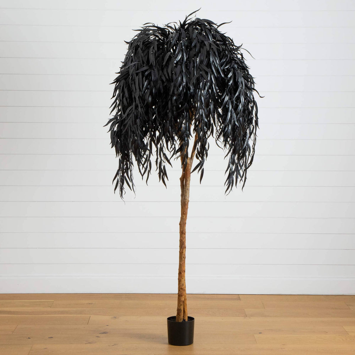 6' Artificial Halloween Black Willow Tree