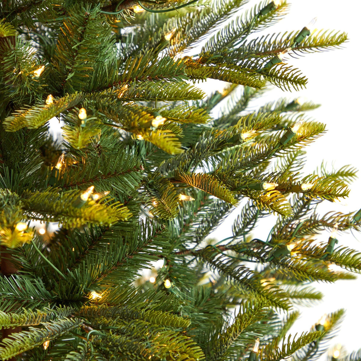 6' Barcelona Mountain Spruce Christmas Tree with 873 Bendable Branches and 450 Clear LED Lights