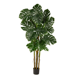 6’ Monstera Tree Artificial - Ornate Home