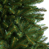 6' Norwegian Mountain Fir Christmas Tree with 1448 Bendable Branches and 400 Clear LED Lights