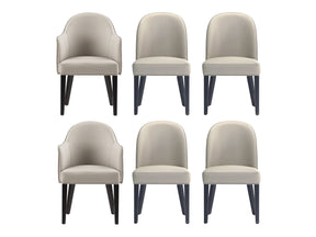 6-Piece Hillman Dining Chair and Arm Chair in Light Grey - Ornate Home