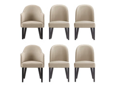 6-Piece Hillman Dining Chair and Arm Chair in Sand - Ornate Home