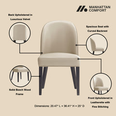 6-Piece Hillman Dining Chair and Arm Chair in Sand - Ornate Home