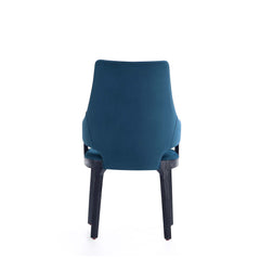 6-Piece Kara Dining Side and Arm Chairs in Blue - Ornate Home