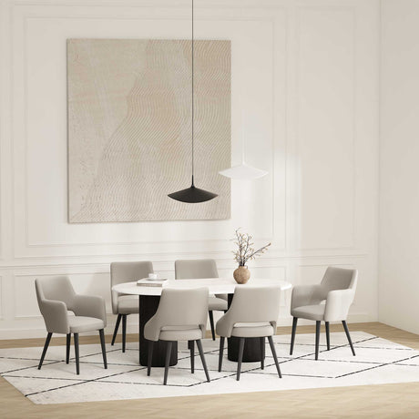 6-Piece Tremont Dining Chair in Stone - Ornate Home