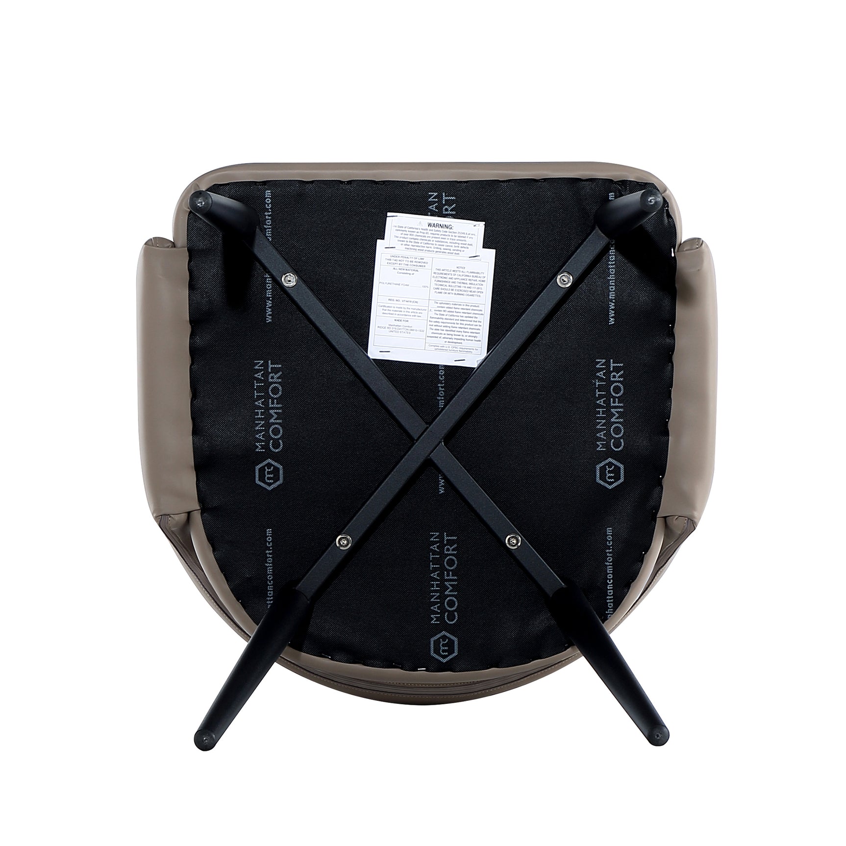 6-Piece Tremont Dining Chair in Taupe - Ornate Home