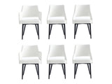 6-Piece Tremont Dining Chair in White - Ornate Home