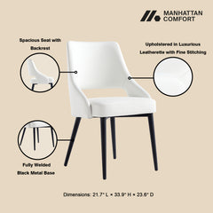 6-Piece Tremont Dining Chair in White - Ornate Home