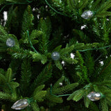 6' Pre-Lit Artificial Luxembourg Pine Christmas Tree with 250 Multicolored Traditional Bulb LED Lights