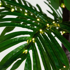 6’ UV Resistant Lighted Artificial Palm Tree with 206 Warm White LED Lights (Indoor/Outdoor) - Ornate Home