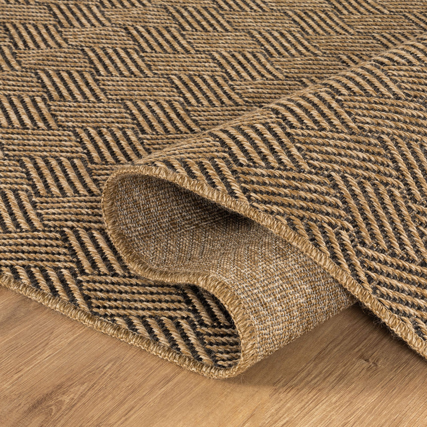Woolen Natural Easy Jute-Look Rug | Indoor/Outdoor Washable
