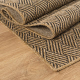 Woolen Natural Easy Jute-Look Rug | Indoor/Outdoor Washable