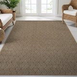 Woolen Natural Easy Jute-Look Rug | Indoor/Outdoor Washable