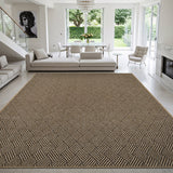 Woolen Natural Easy Jute-Look Rug | Indoor/Outdoor Washable