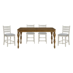 Wyatt Tan 5pc Dining Set