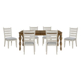 Wyatt Silver 7pc Dining Set
