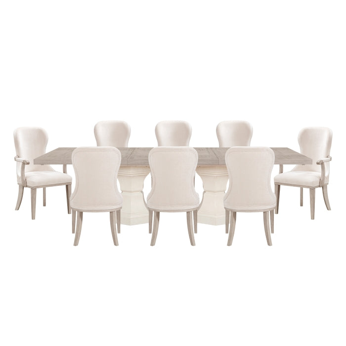 Lofton Beige 9pc Dining Set