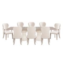 Lofton Beige 9pc Dining Set