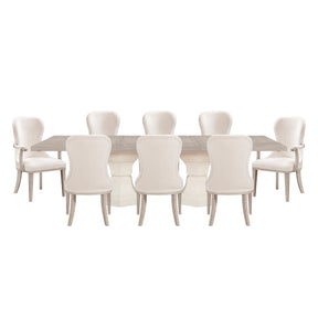 Lofton Beige 9pc Dining Set