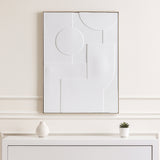 Jastro White Geometric 3-Dimensional Wall Art