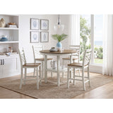 Tyler Beige 5-Piece Pack Counter Height Set