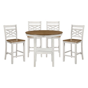 Tyler Beige 5-Piece Pack Counter Height Set