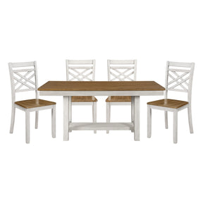 Tyler Tan 5pc Dining Set