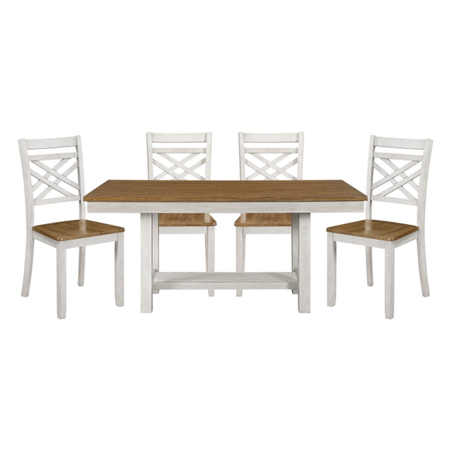 Tyler Tan 5pc Dining Set