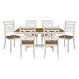 Tyler Beige 7pc Dining Set