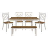 Tyler Tan 6pc Dining Set