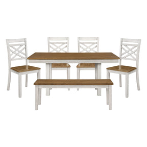 Tyler Tan 6pc Dining Set