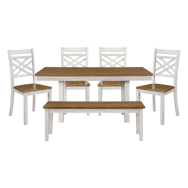 Tyler Tan 6pc Dining Set