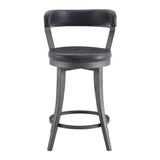 Foundry Black Swivel Counter Height Chair