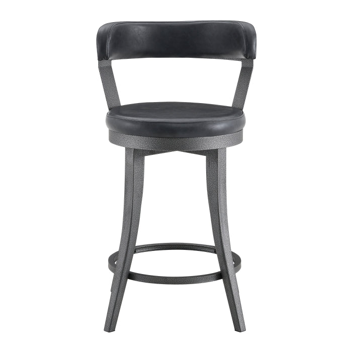 Foundry Black Swivel Counter Height Chair