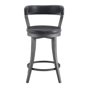 Foundry Black Swivel Counter Height Chair