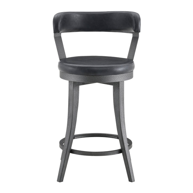 Foundry Black Swivel Counter Height Chair